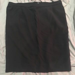 Plus Black Pencil Skirt